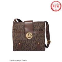 michael kors jet set logo groot bruin crossbody zakken Handtassen Kopen 8jt5s655